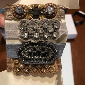 Anthropologie decorative elastic hair ties